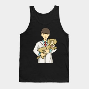 Dog With Vet Veterinarian Dogs Tank Top